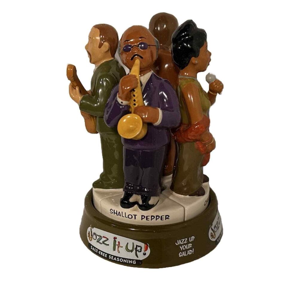 Big Als Jazz It Up Salt Free Seasoning Shaker Set Ceramic With Original Stoppers